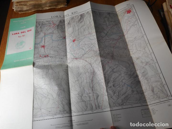 Mapas contempor&aacute;neos: ANTIGUO MAPA TOPOGRAFICO LORA DEL RIO SEVILLA 1970