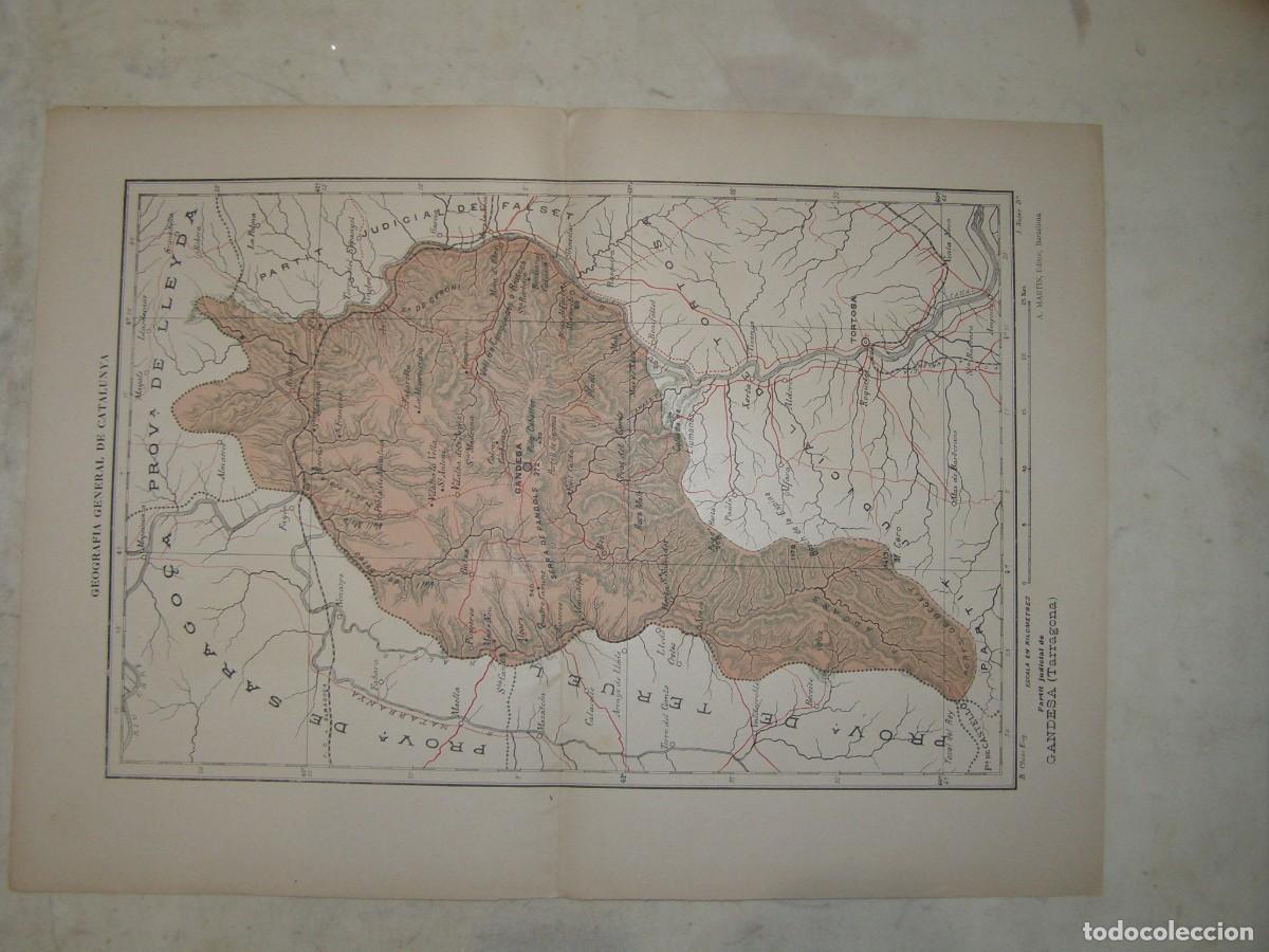 Mappe contemporanee: Mapa del partido judicial de Gandesa. A&ntilde;os 1905-1910.