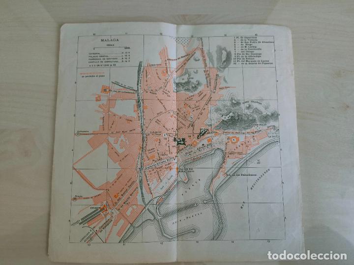 Zeitgen&ouml;ssische Karten: Mapa de Malaga con publicidad de Michelin. A&ntilde;os 20