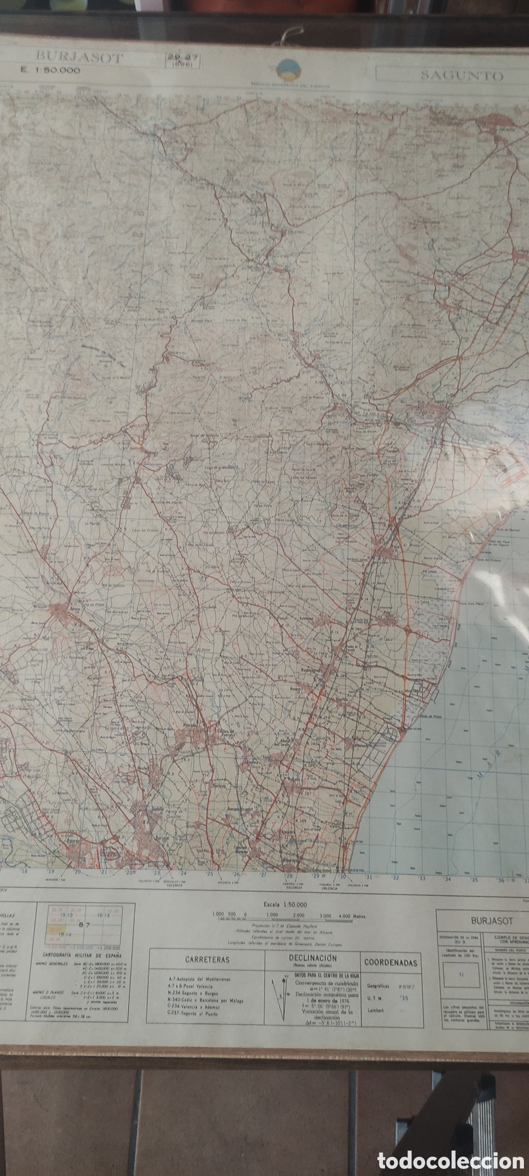 Mapas contempor&aacute;neos: Antiguo mapa topogr&aacute;fico - Foto 4