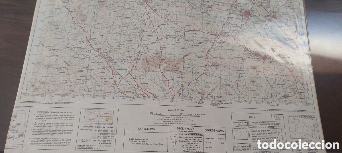 Mapas contempor&aacute;neos: ANTIGUO MAPA TOPOGR&Aacute;FICO - Foto 2