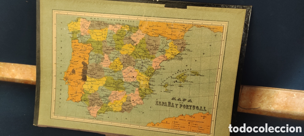 Mapas contempor&aacute;neos: ANTIGUO MAPA DE ESPA&Ntilde;A - Foto 2