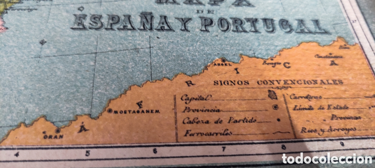 Mapas contempor&aacute;neos: ANTIGUO MAPA DE ESPA&Ntilde;A - Foto 3