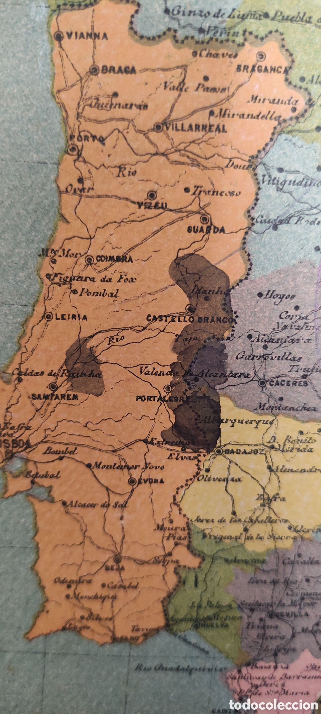 Mapas contempor&aacute;neos: ANTIGUO MAPA DE ESPA&Ntilde;A - Foto 5
