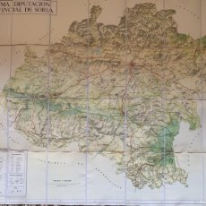 Mapas contemporáneos: MAPA DE LA PROVINCIA DE SORIA EN TELA, AÑO 1980 (BOLS 10)