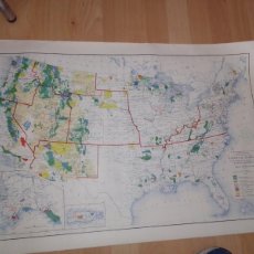 Mapas contemporáneos: MAPA PARQUES NACIONALES, FORESTALES Y RESERVAS INDIAS DE 1942 POR GEOLOGICAL U.S DE 1942