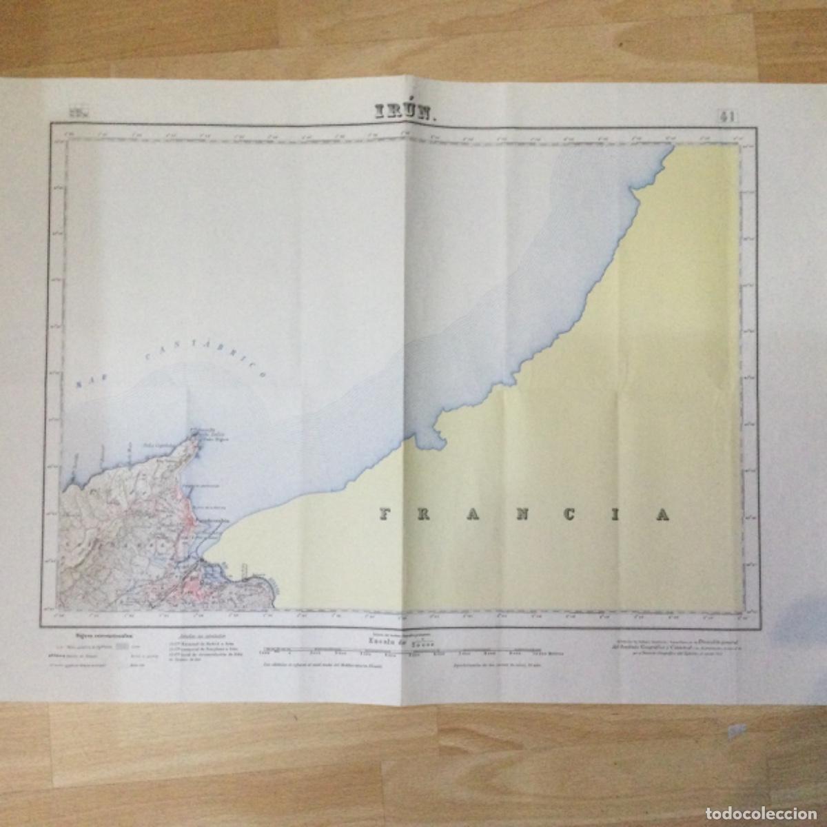 Mapas contempor&aacute;neos: Mapa Topogr&aacute;fico IR&Uacute;N. 70 x 50 cms. NUEVO - Foto 1
