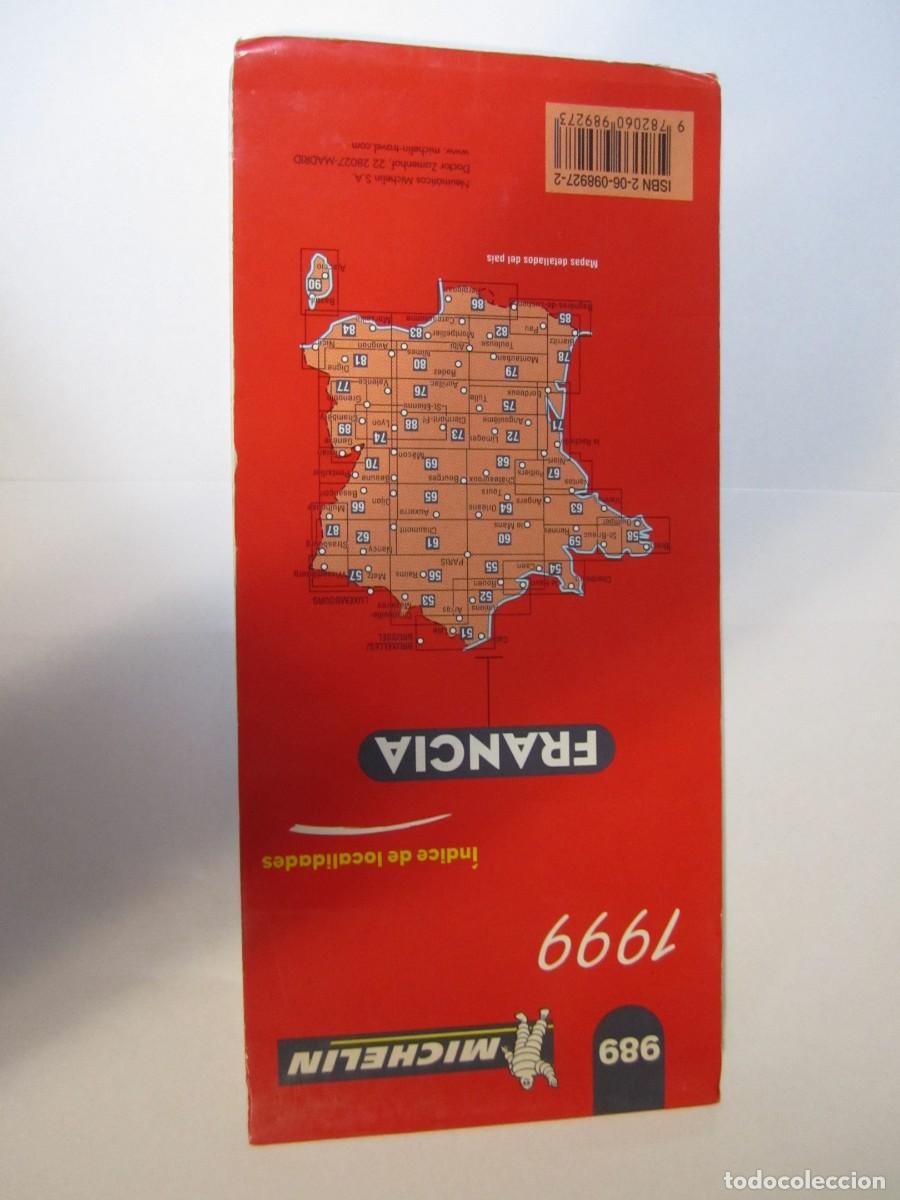 Mapas contempor&aacute;neos: mapa francia michelin 989 1999 - Foto 2