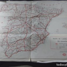 Mapas contemporáneos: MAPA DE CARRETERAS DE ESPAÑA-EDICIONES QUERFO- BARCELONA 1954