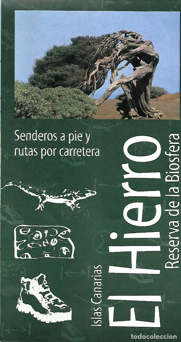 Mapas contempor&aacute;neos: MAPA DE EL HIERRO. RESERVA DE LA BIOSFERA. De 67 x 49 cm - Foto 1