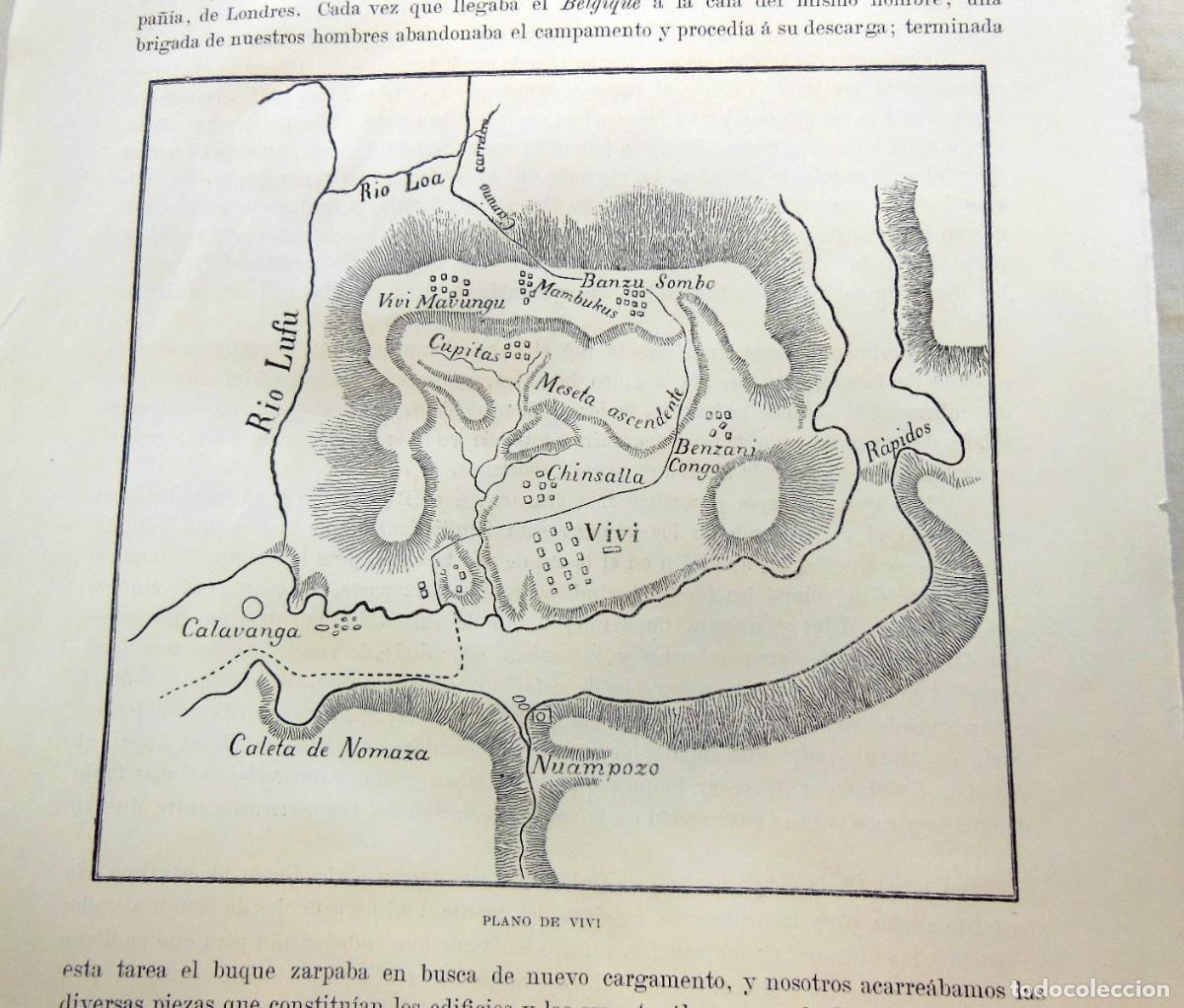 Mapas contempor&aacute;neos: PLANO DE VIVI (El Congo) 1890 - Foto 1