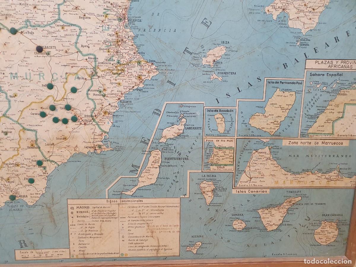 Mapas contempor&aacute;neos: Mapa Espa&ntilde;a enmarcado - Foto 2