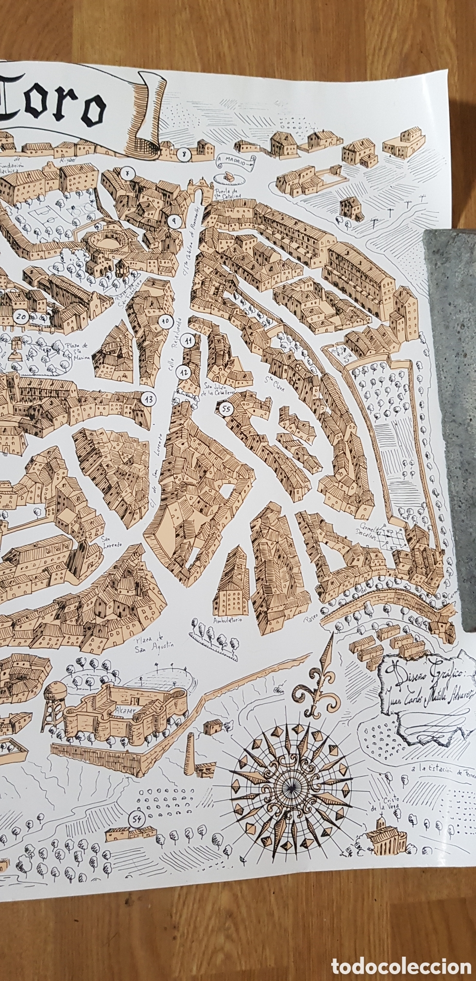 Mapas contempor&aacute;neos: Plano de la Ciudad de Toro 1994 - Foto 3