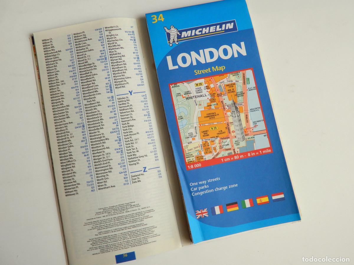 Mapas contempor&aacute;neos: PLANO DE LONDRES MICHELIN 34 - Foto 4