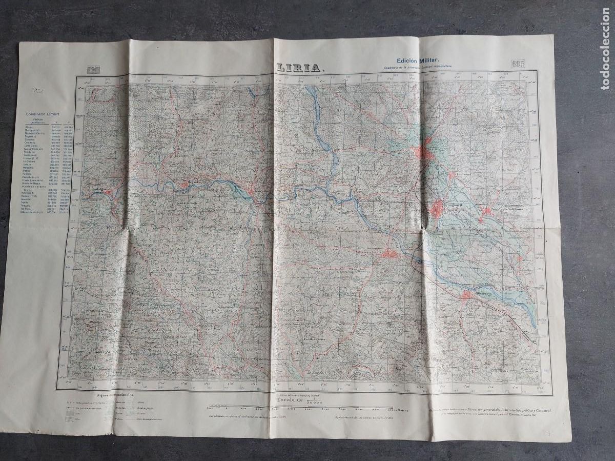 Mapas contempor&aacute;neos: Mapa Liria - Edici&oacute;n militar - Foto 1