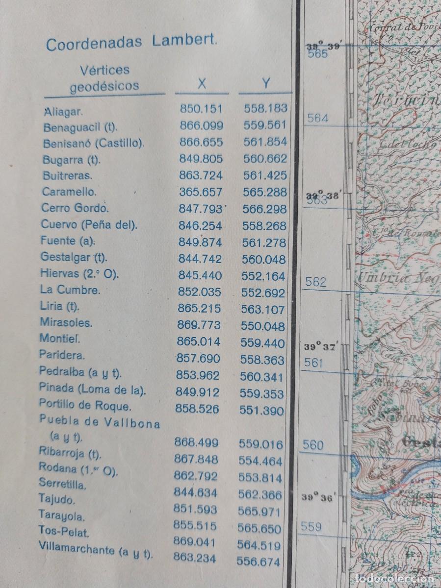 Mapas contempor&aacute;neos: Mapa Liria - Edici&oacute;n militar - Foto 2