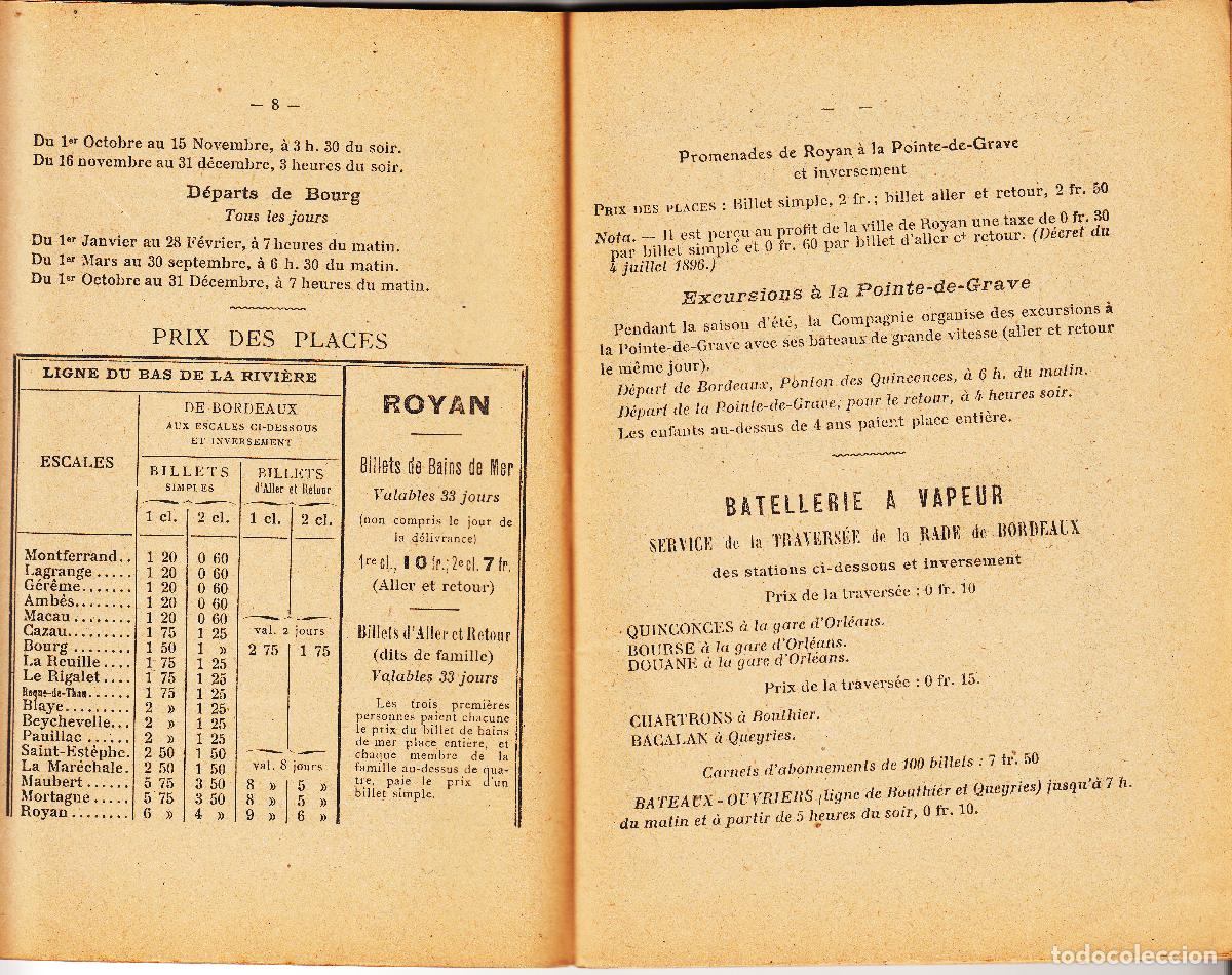 Mapas contempor&aacute;neos: BORDEAUX: GUIDE ILLUSTRE AVEC PLAN - 1920 - Foto 4