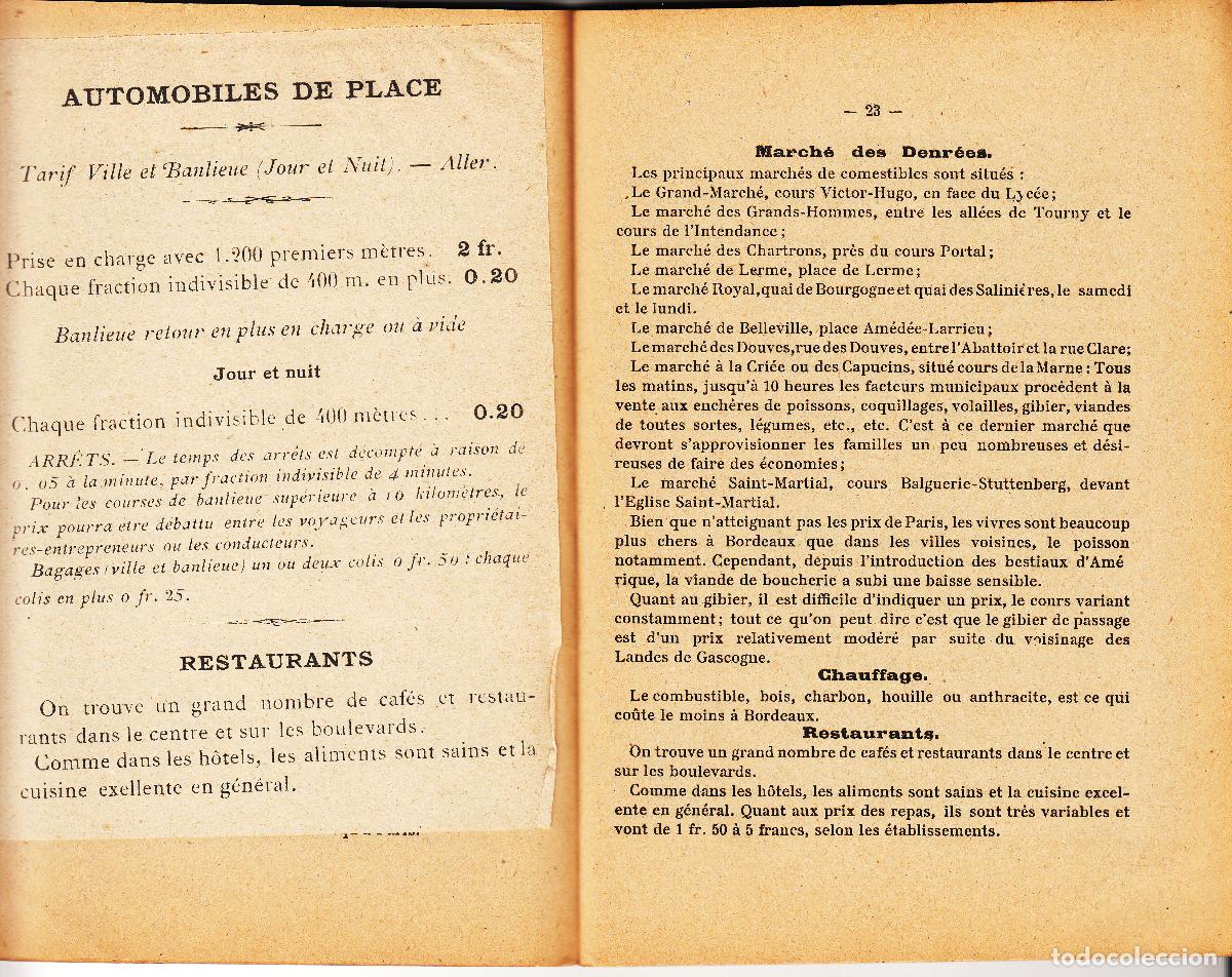 Mapas contempor&aacute;neos: BORDEAUX: GUIDE ILLUSTRE AVEC PLAN - 1920 - Foto 5