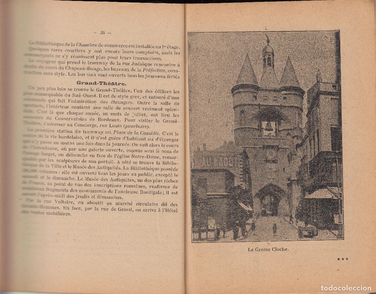 Mapas contempor&aacute;neos: BORDEAUX: GUIDE ILLUSTRE AVEC PLAN - 1920 - Foto 6