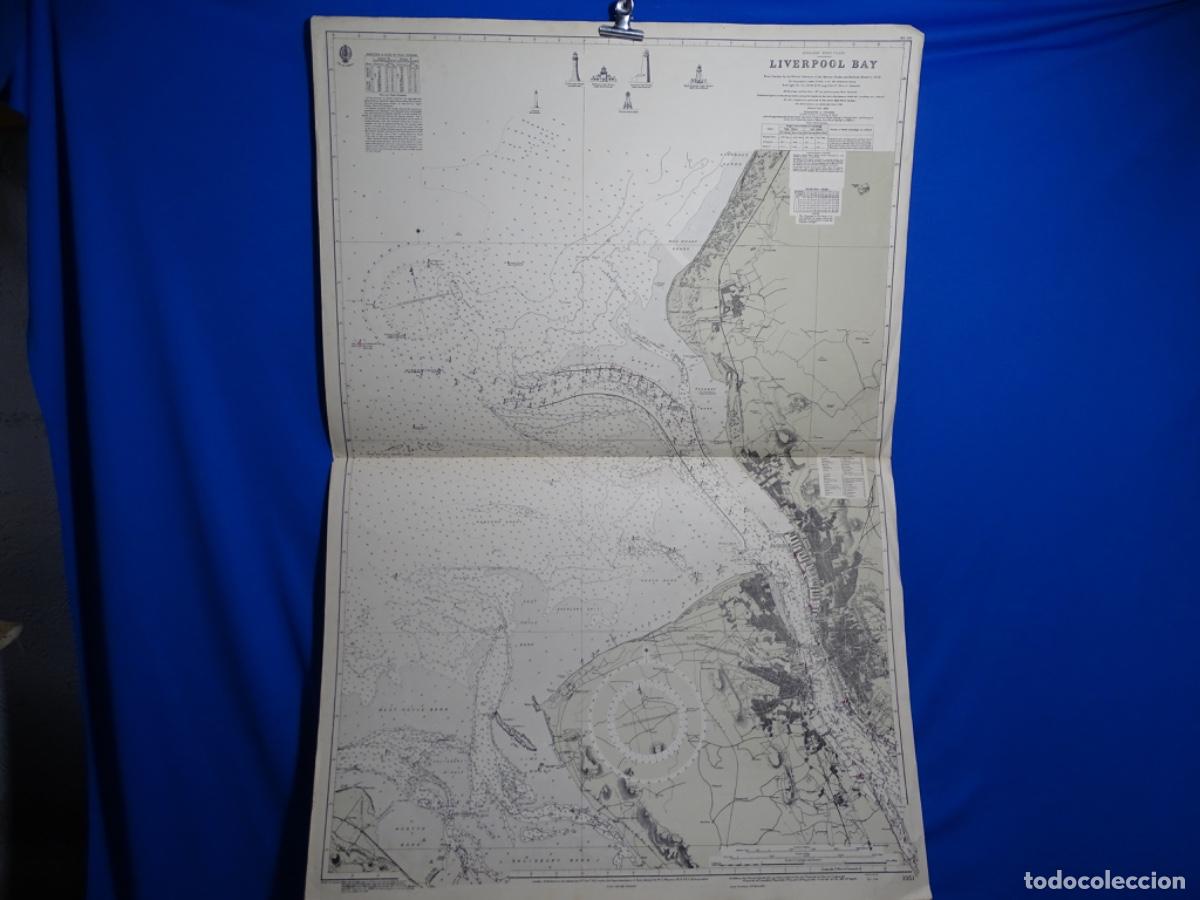 Mappe contemporanee: MAPA LIVERPOOL BAY. ENGLAND. 1944.