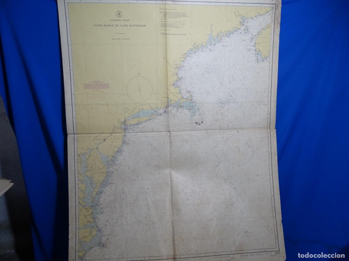 Mapas contempor&aacute;neos: MAPA ATLANTIC COAST. CAPE SABLE TO CAPE HATTERAS. ESTADOS UNIDOS. 1949.