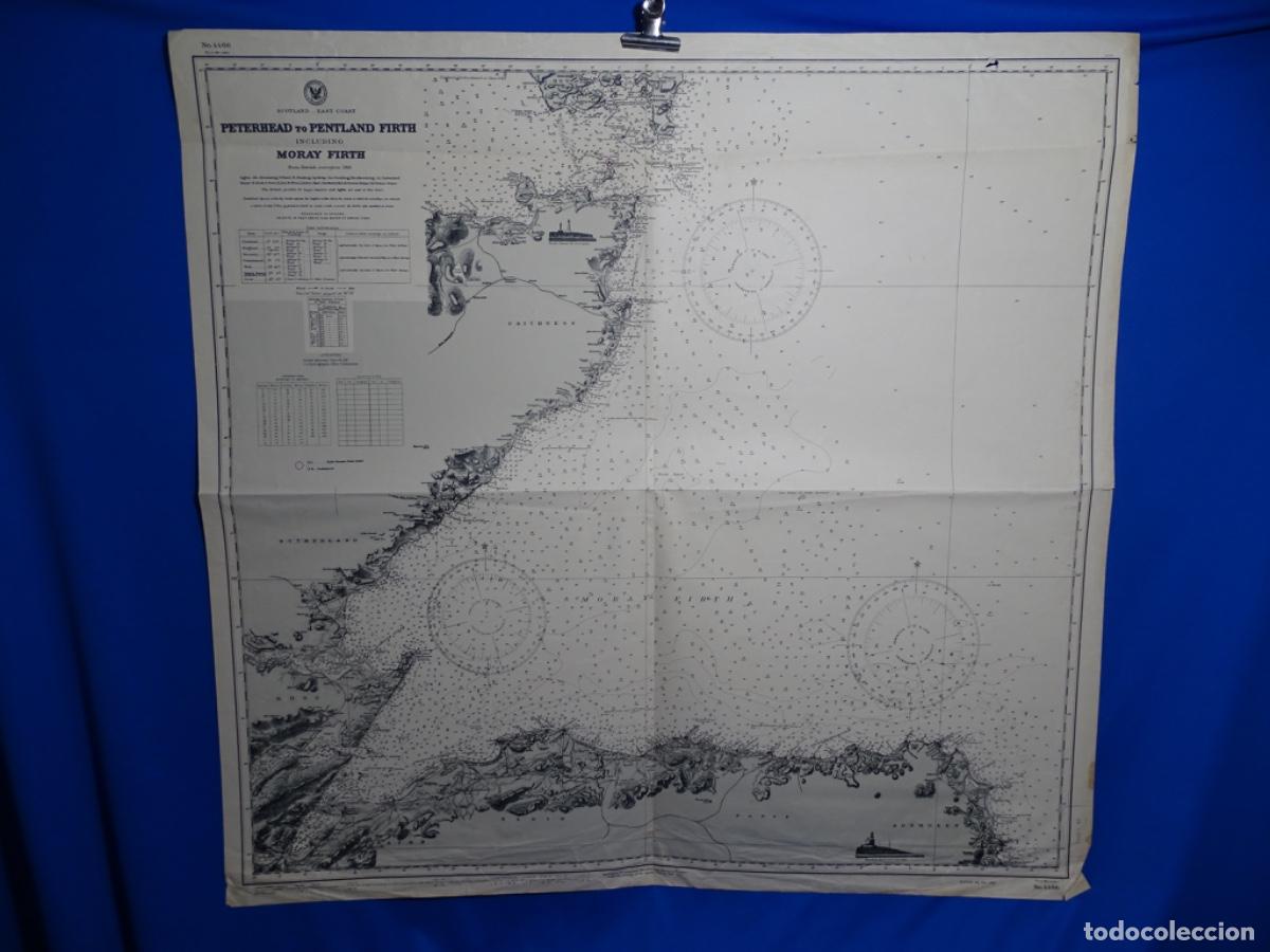 Mappe contemporanee: MAPA PETER HEAD TO PETLAND FIRTH. MORAY FIRTH. SCOTLAND. 1922.