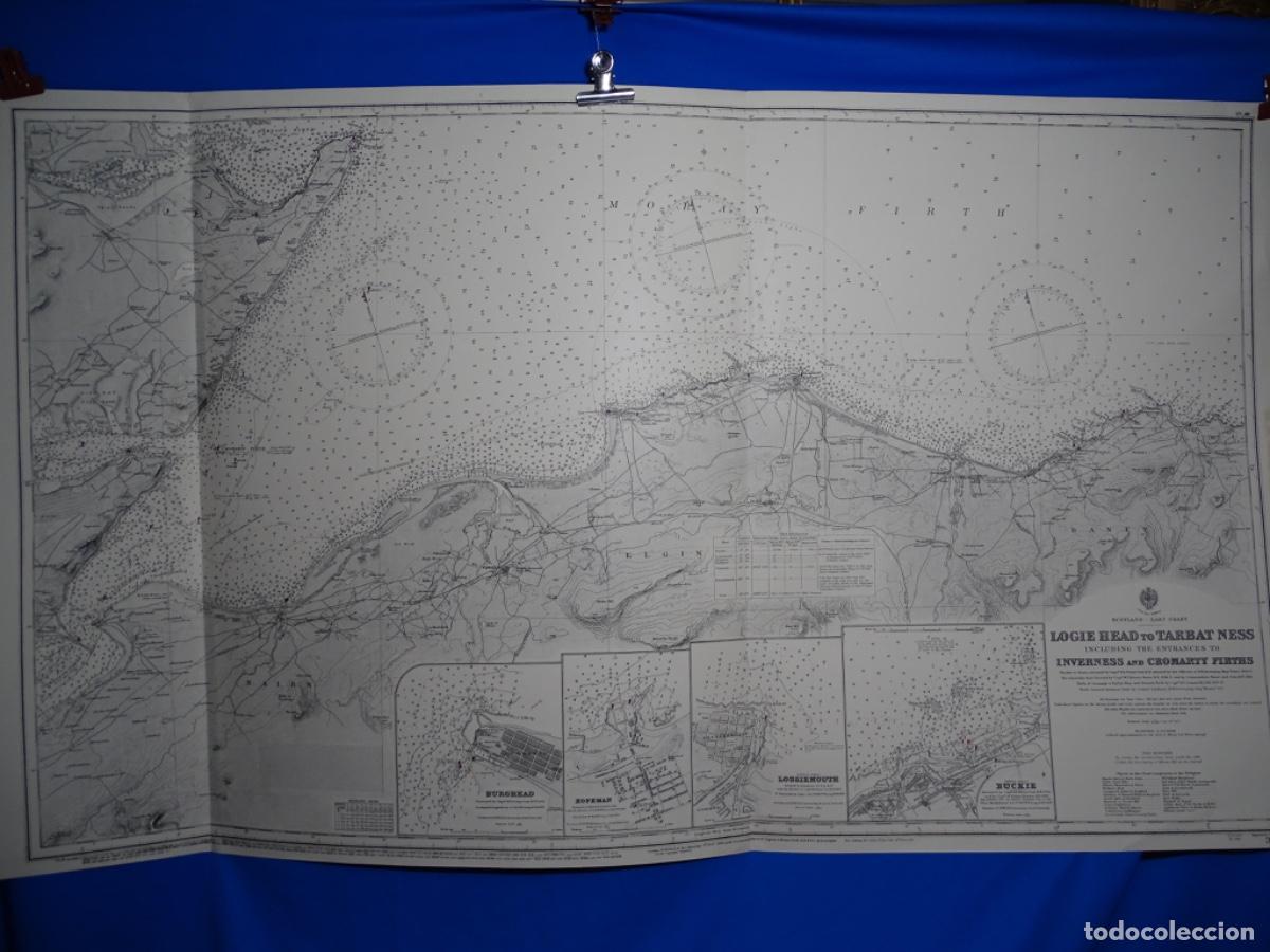 Zeitgen&ouml;ssische Karten: MAPA LOGIE HEAD TO TARBAT. NESS SCOTLAND. 1914.