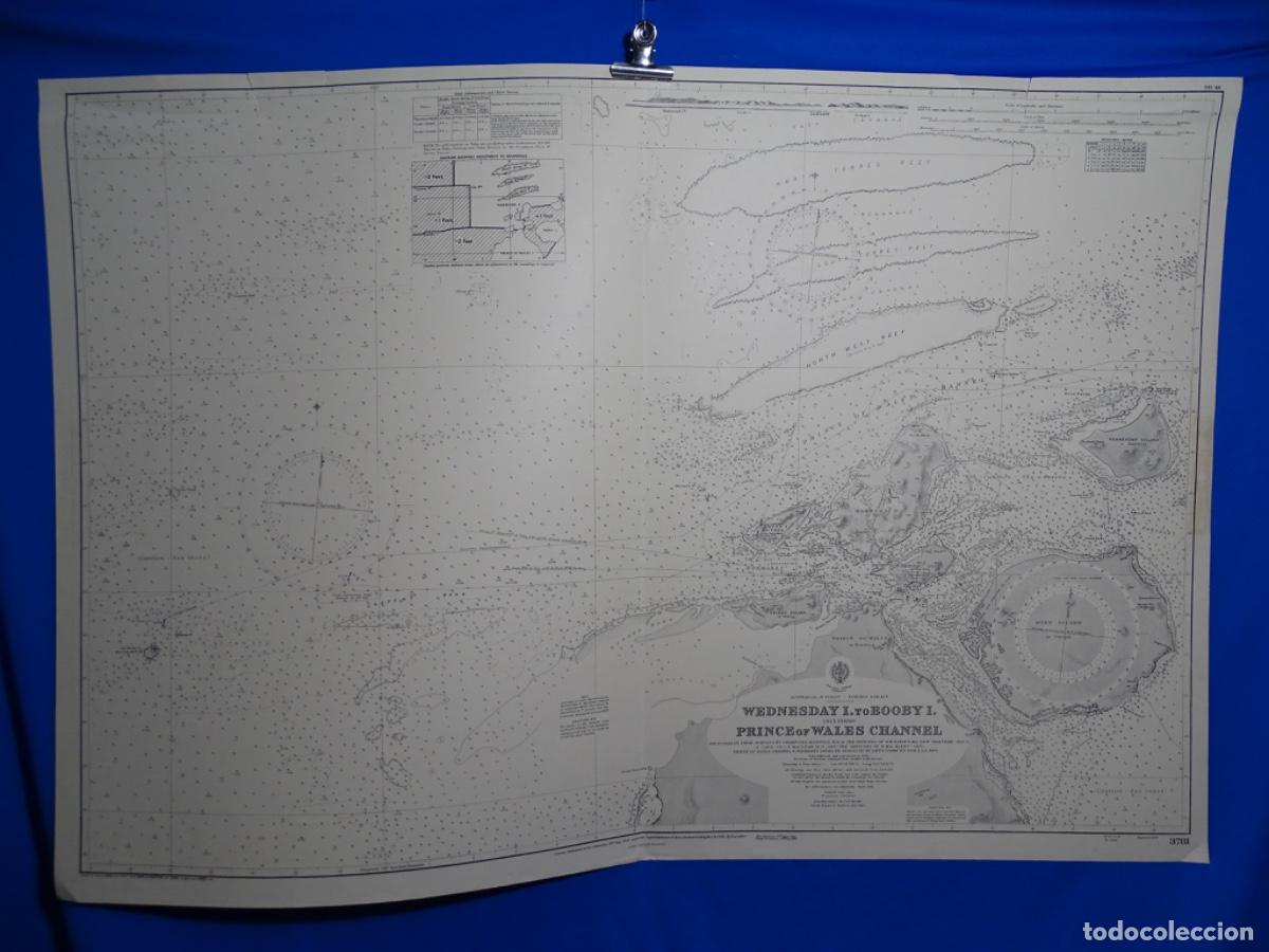Zeitgen&ouml;ssische Karten: MAPA WENESDAY ISLAND TO BOOBY. AUSTRALIA.