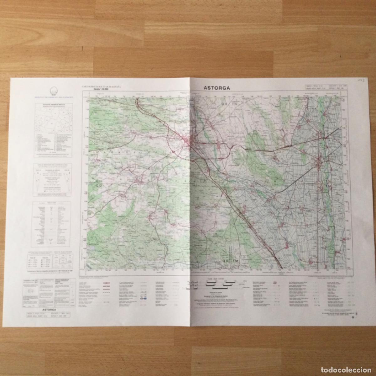 Mapas contempor&aacute;neos: Mapa Topogr&aacute;fico &ldquo; ASTORGA&rdquo;. Servicio Geogr&aacute;fico del Ejercito. - Foto 1