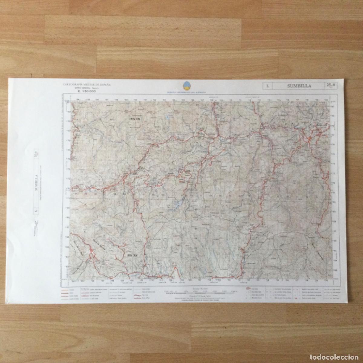 Mapas contempor&aacute;neos: Mapa Topogr&aacute;fico &ldquo;SUMBILLA&rdquo;. Servicio Geogr&aacute;fico del Ejercito. - Foto 1