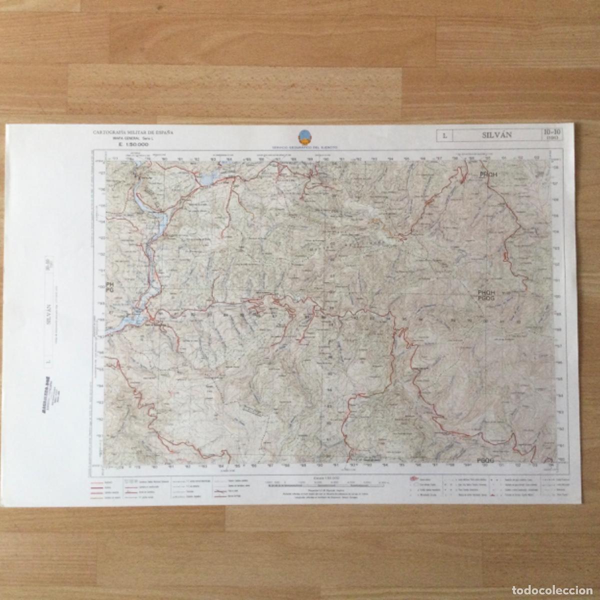 Mapas contempor&aacute;neos: Mapa Topogr&aacute;fico &ldquo;SILVAN&rdquo;. Servicio Geogr&aacute;fico del Ejercito - Foto 1