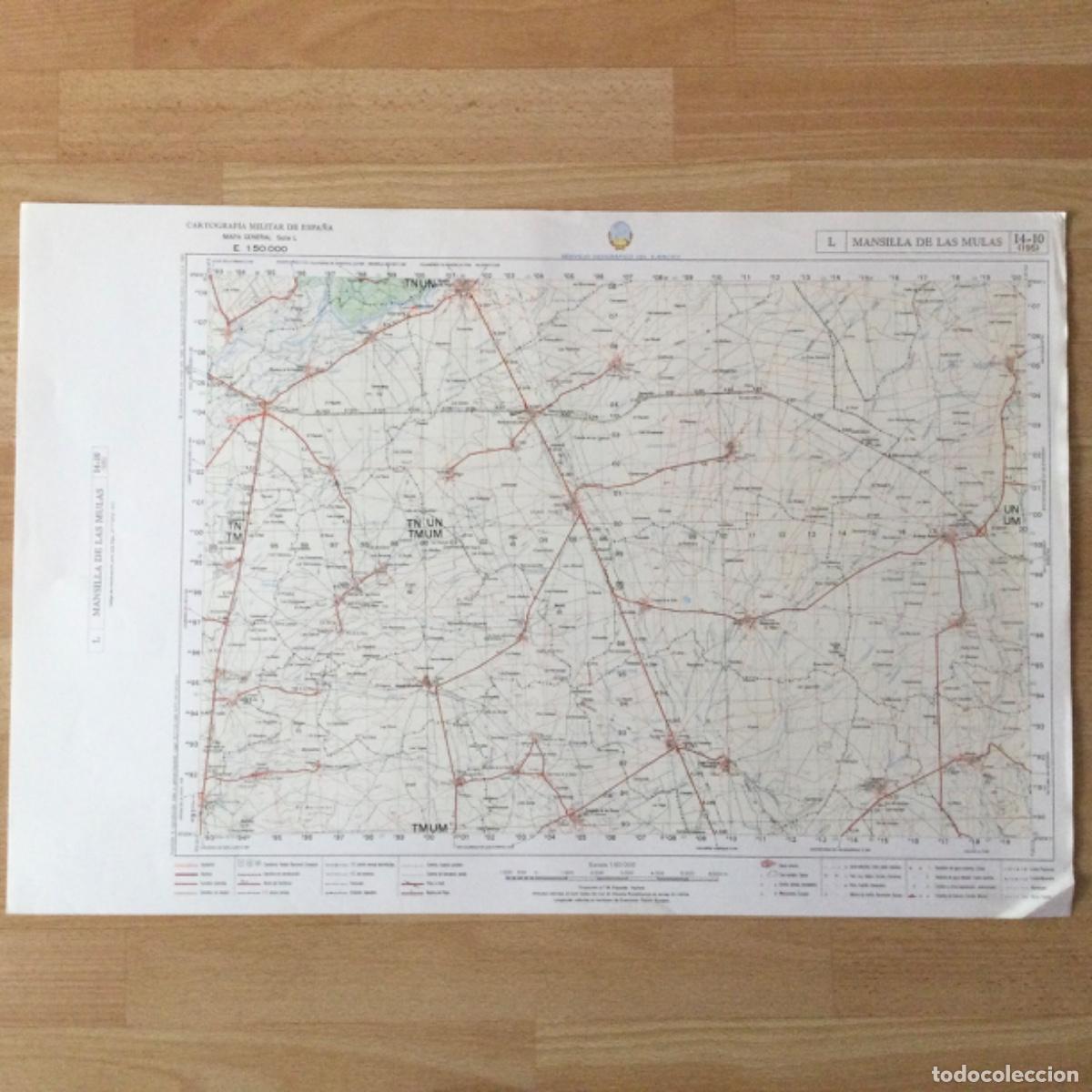 Mapas contempor&aacute;neos: Mapa topogr&aacute;fico &ldquo;MANSILLA DE LAS MULAS&rdquo;. Servicio Geogr&aacute;fico del Ejercito - Foto 1