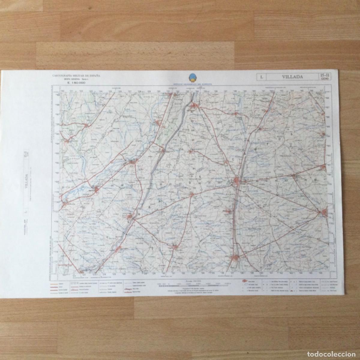 Mapas contempor&aacute;neos: Mapa Topogr&aacute;fico &ldquo;VILLADA&rdquo;. Servicio Geogr&aacute;fico del Ejercito - Foto 1