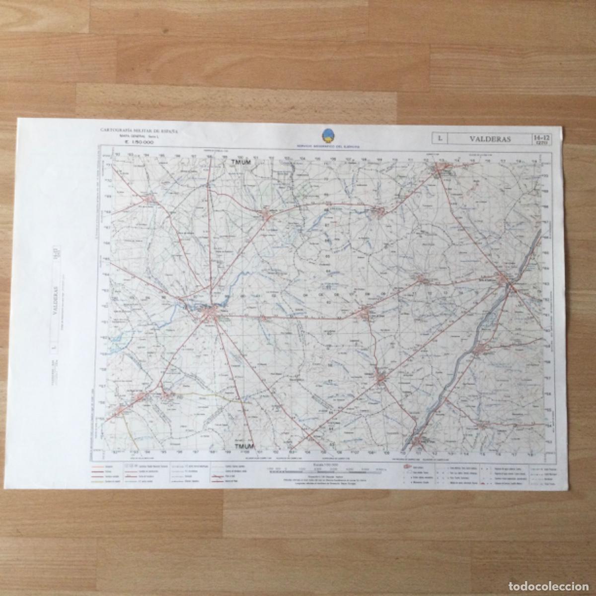 Mapas contempor&aacute;neos: Mapa Topogr&aacute;fico &ldquo;VALDERAS&rdquo;. Servicio Geogr&aacute;fico del Ejercito - Foto 1