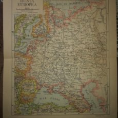 Mapas contemporáneos: ANTIGUO MAPA RUSIA EUROPEA.