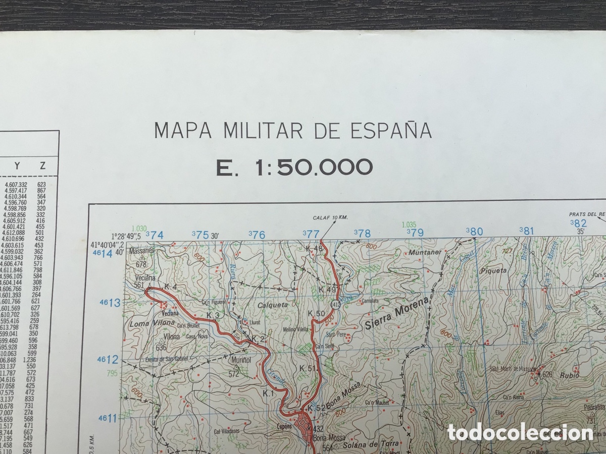 Mapas contempor&aacute;neos: MAPA MILITAR DE ESPA&Ntilde;A. IGUALADA - Foto 2
