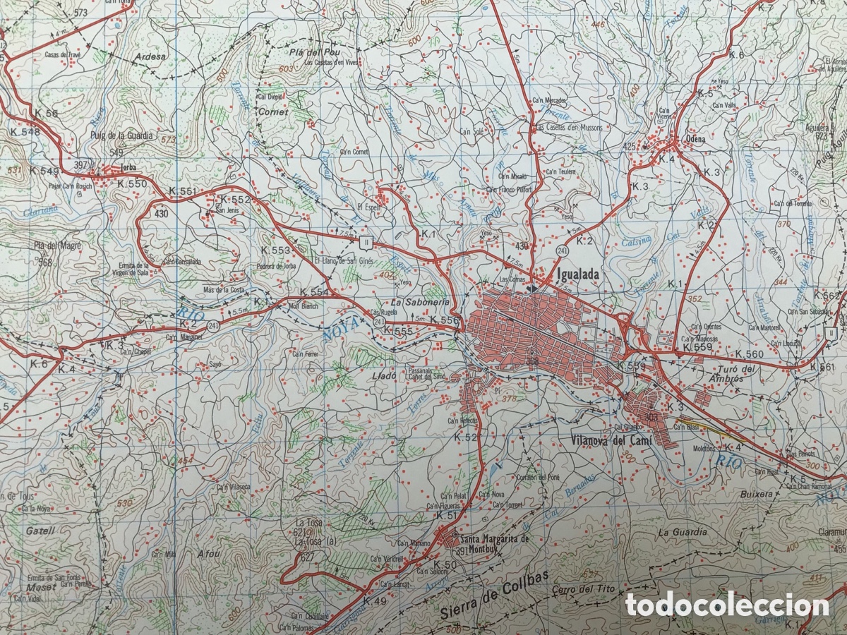 Mapas contempor&aacute;neos: MAPA MILITAR DE ESPA&Ntilde;A. IGUALADA - Foto 3