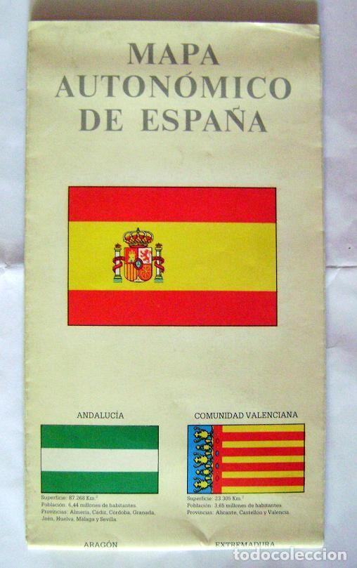 Mapas contempor&aacute;neos: MAPA AUTON&Oacute;MICO DE ESPA&Ntilde;A 1985 - Foto 1