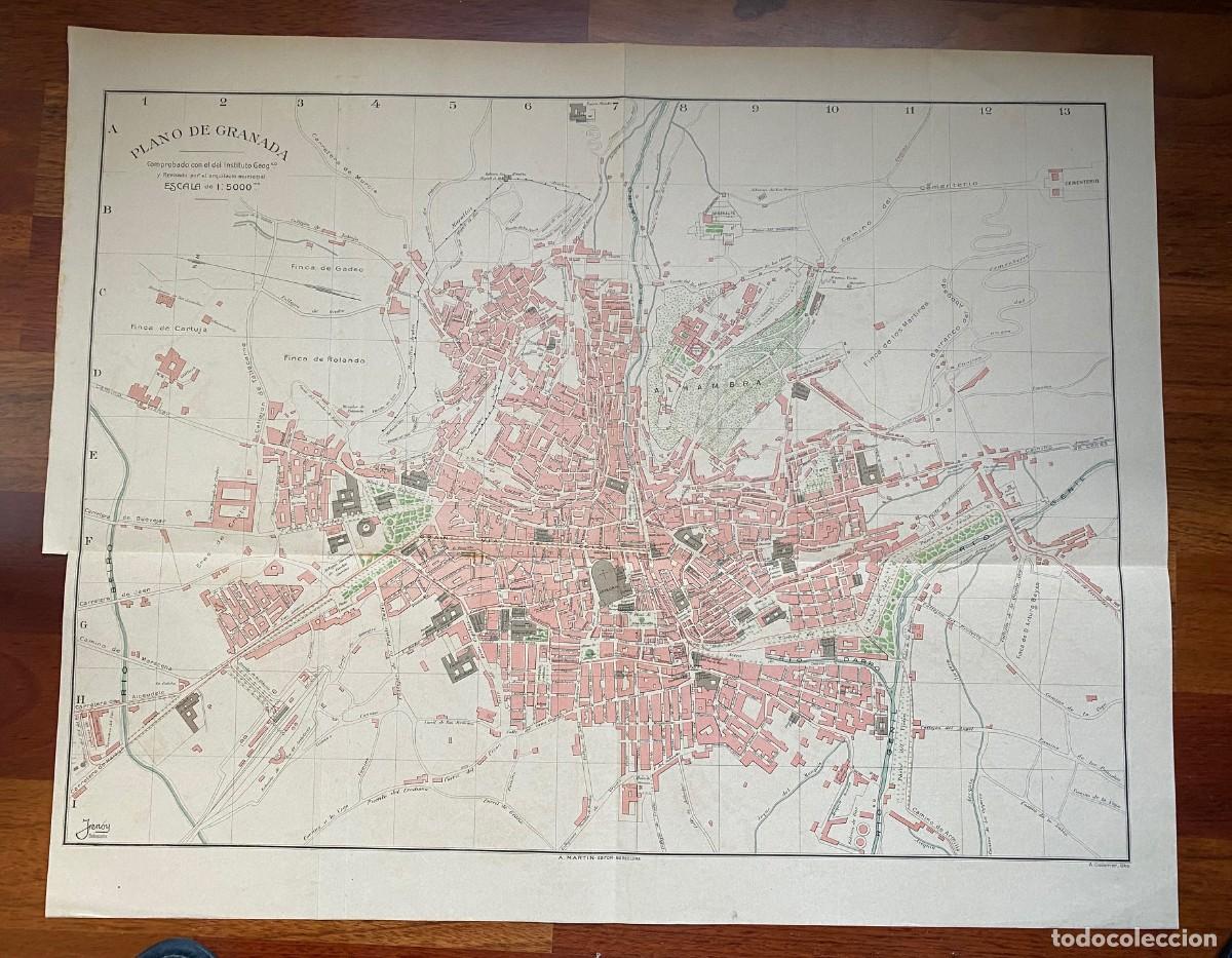 Mapas contempor&aacute;neos: PLANO DE GRANADA C.1900 - Foto 1