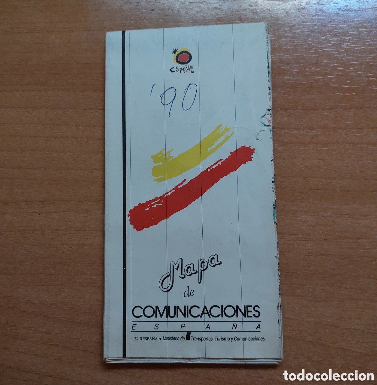Mapas contempor&aacute;neos: Mapa de comunicaciones Espa&ntilde;a 1990 - Foto 1