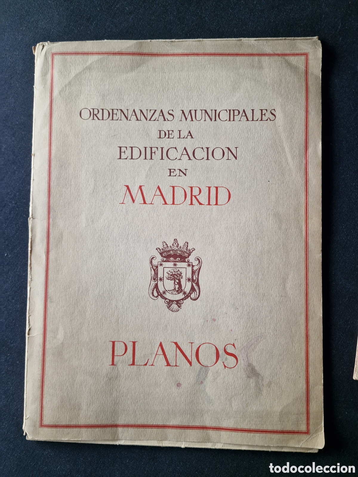 Mapas contempor&aacute;neos: MADRID PLANOS ORDENANZAS MUNICIPALES DE LA EDIFICACI&Oacute;N 1950 - Foto 1