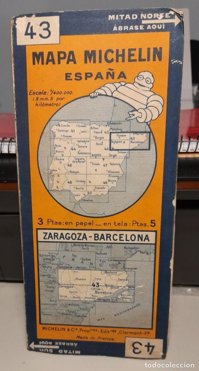 Mapas contempor&aacute;neos: ANTIGUO MAPA MICHELIN DE ESPA&Ntilde;A - Foto 1