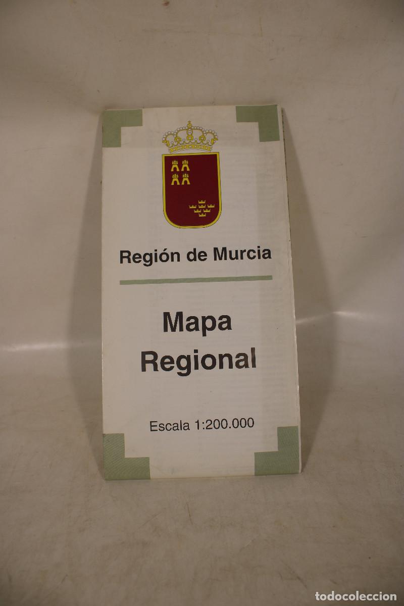 Zeitgen&ouml;ssische Karten: REGION DE MURCIA MAPA REGIONAL ESCALA 1:200.000 TERMINOS MUNICIPALES DISTRIBUCION TERRITORIAL - c112