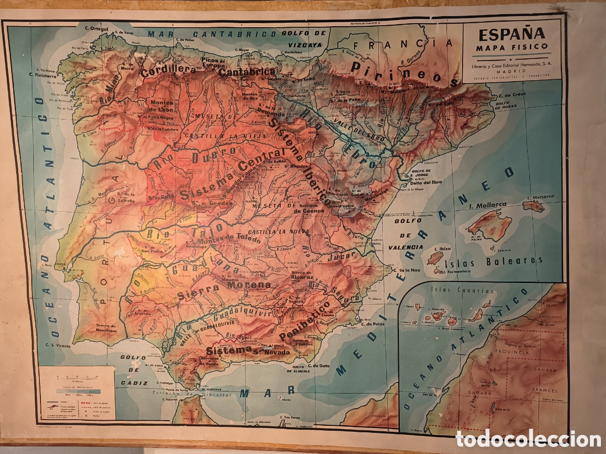 mapa mundi. españa y portugal. principios del s - Comprar Mapas  contemporâneos no todocoleccion