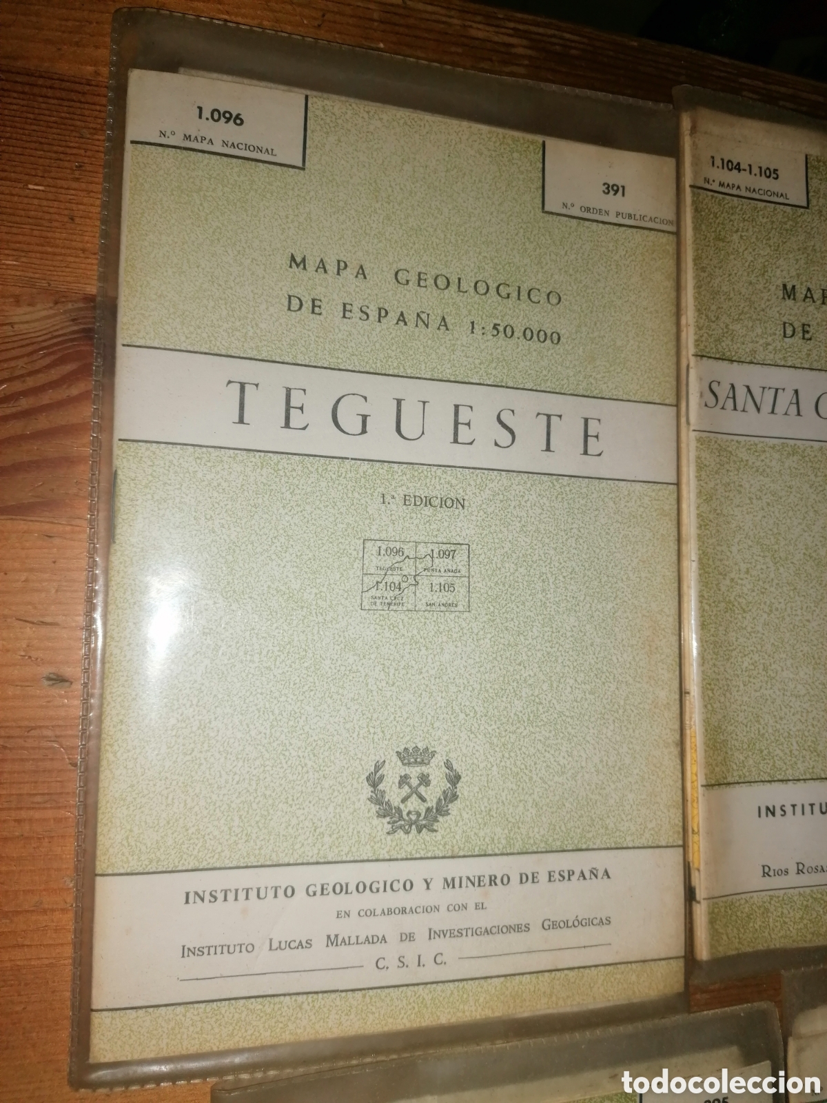 Mapas contempor&aacute;neos: Lote MAPA GEOL&Oacute;GICO DE ESPA&Ntilde;A - TENERIFE - Foto 2