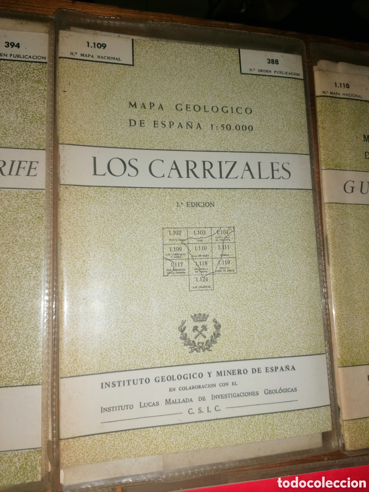 Mapas contempor&aacute;neos: Lote MAPA GEOL&Oacute;GICO DE ESPA&Ntilde;A - TENERIFE - Foto 4