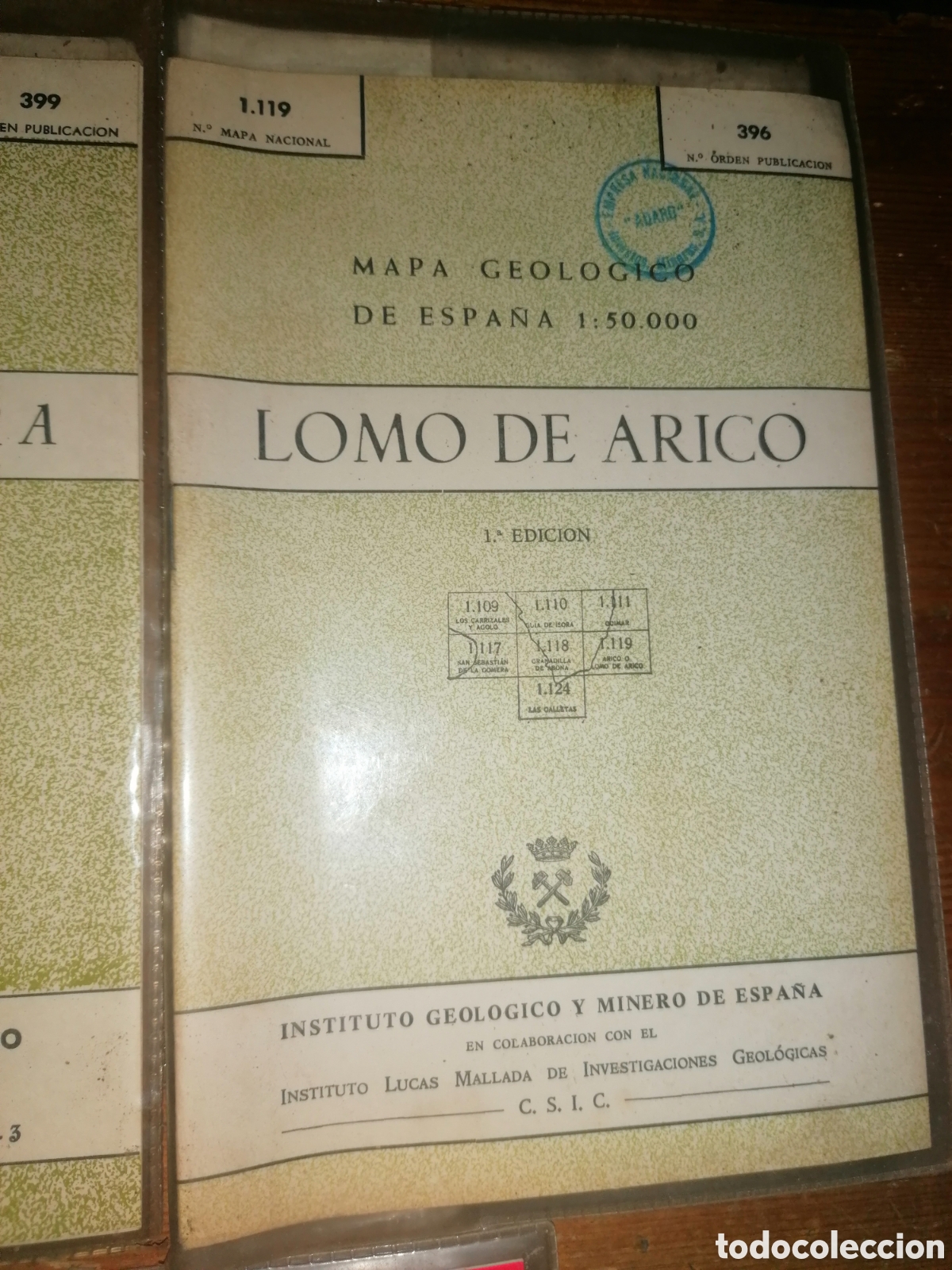 Mapas contempor&aacute;neos: Lote MAPA GEOL&Oacute;GICO DE ESPA&Ntilde;A - TENERIFE - Foto 6