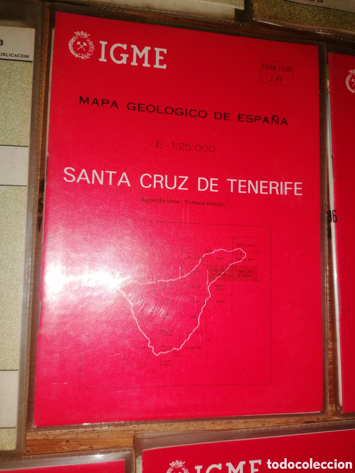 Mapas contempor&aacute;neos: Lote MAPA GEOL&Oacute;GICO DE ESPA&Ntilde;A - TENERIFE - Foto 9