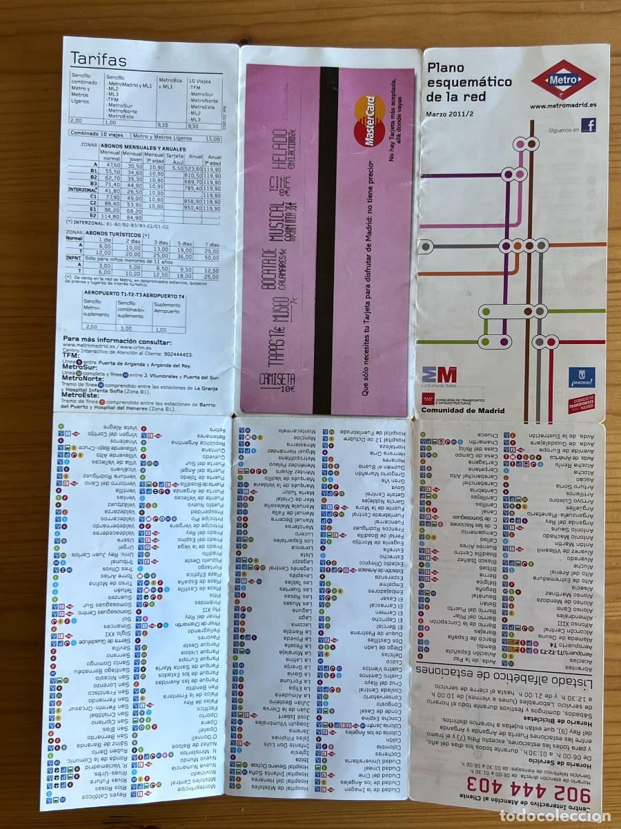 Mapas contempor&aacute;neos: PLANO DE METRO MADRID MARZO 2011/2 - Foto 4