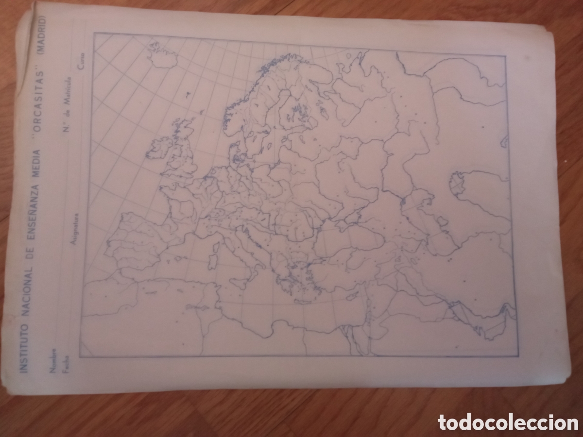 Contemporary maps: Mapas de examen Instituto Nacional de ense&ntilde;anza media &rdquo;Orcasitas&rdquo; Madrid